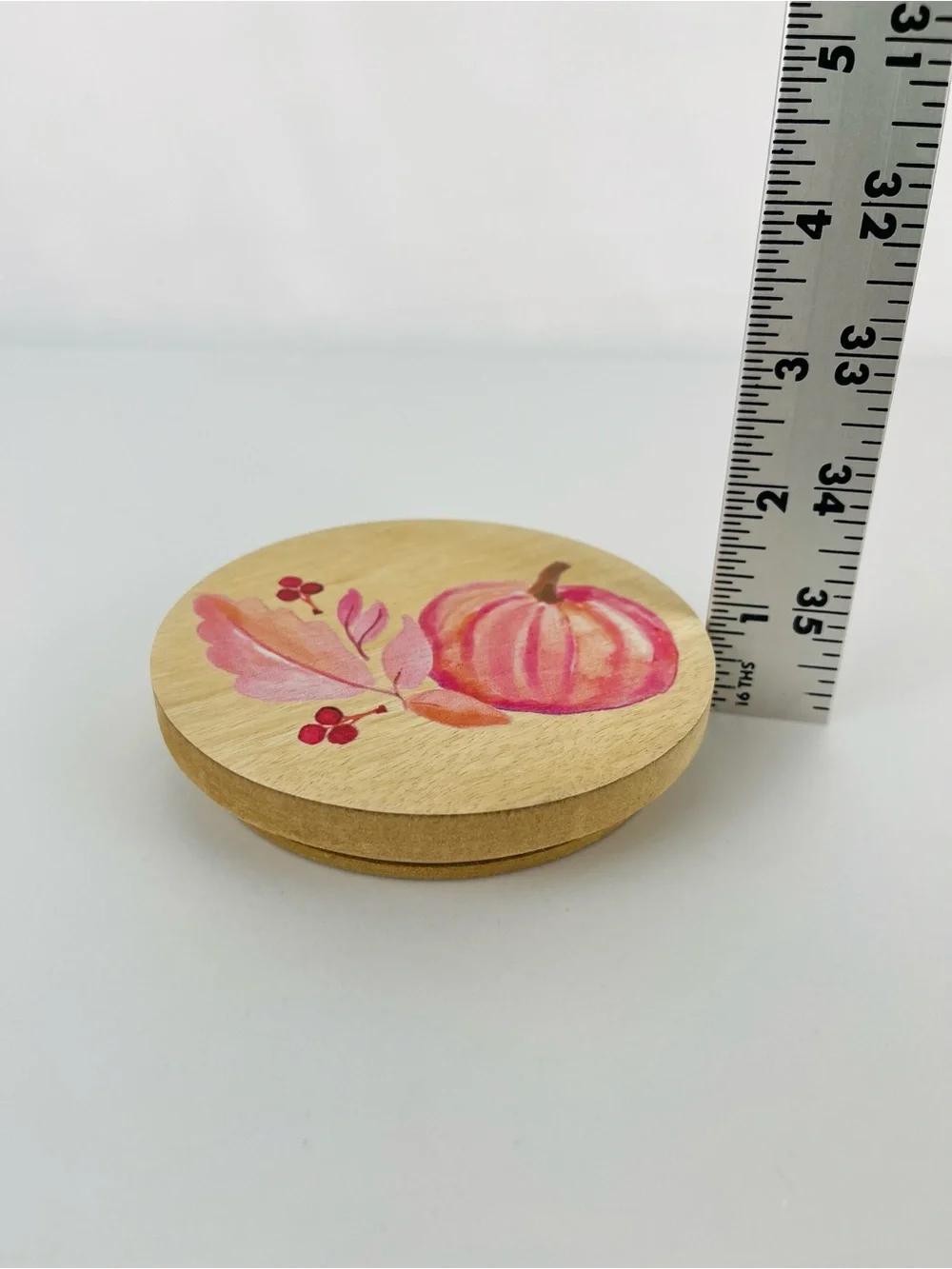 Sand + Fog Sand + Paws 2 Wick 12oz Candle Replacement Pumpkin Wood Lid Pink Tan